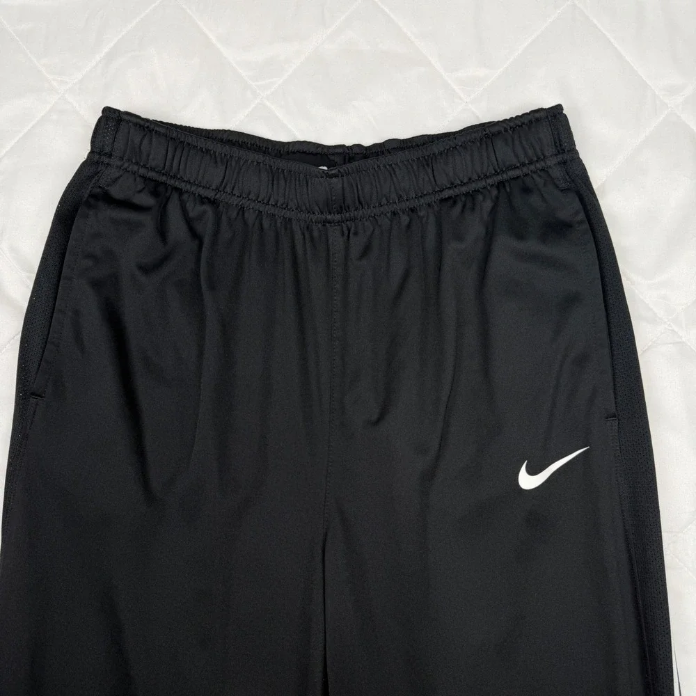 Nike Dri-FIT Track Pants Youth XL Black Athletic Training Jogger Straight Leg